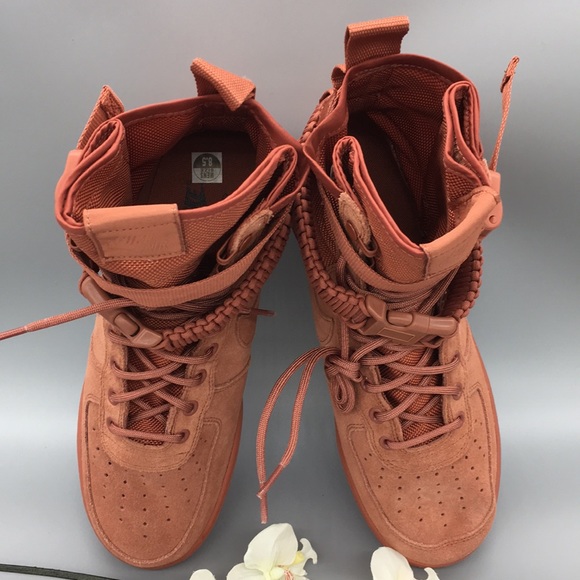 dusty peach sf af1 outfit